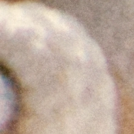 Faint grain.