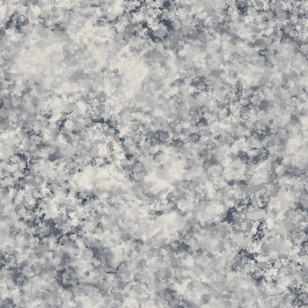 Grains bunched into patches with gaps.