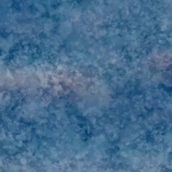 Film grain, very close: soft clouds of different sizes.